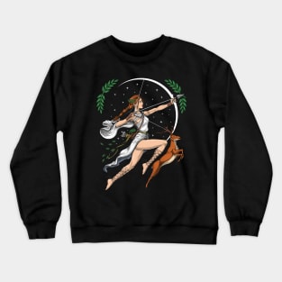 Greek Goddess Artemis Crewneck Sweatshirt